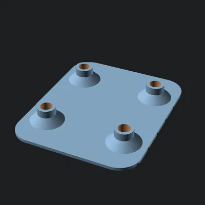 Giá gắn FPV VTX kèm quạt làm mát (parametric OpenSCAD)