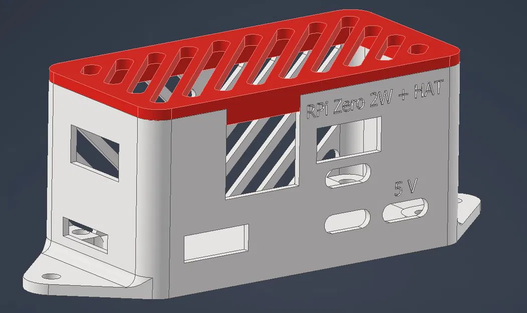 Vỏ Raspberry Pi Zero 2W kèm USB & LAN RJ45 HAT (nắp Snap-in) - Image 1