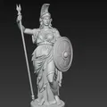 Tượng Athena – Nữ thần trí tuệ cầm giáo và khiên - Thumbnail 3