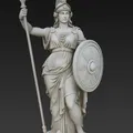 Tượng Athena – Nữ thần trí tuệ cầm giáo và khiên - Thumbnail 4
