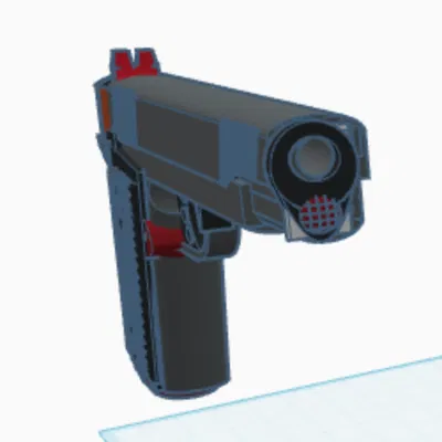 Khẩu súng realistic (mô hình 3D)