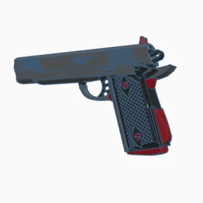 Khẩu súng realistic (mô hình 3D)