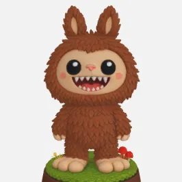 Labufoot – Figurine Cryptid Dễ Thương (Có Thể Sơn & Sẵn Trưng Bày)