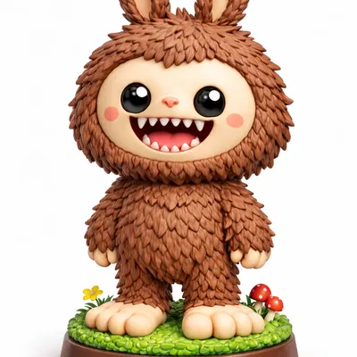 Labufoot – Figurine Cryptid Dễ Thương (Có Thể Sơn & Sẵn Trưng Bày)