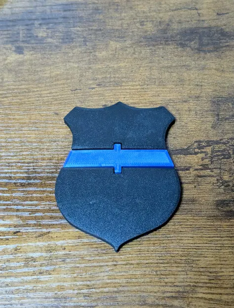 Flexi Police Badge – Đồ chơi fidget khớp nối (2 phiên bản!) - Image 1
