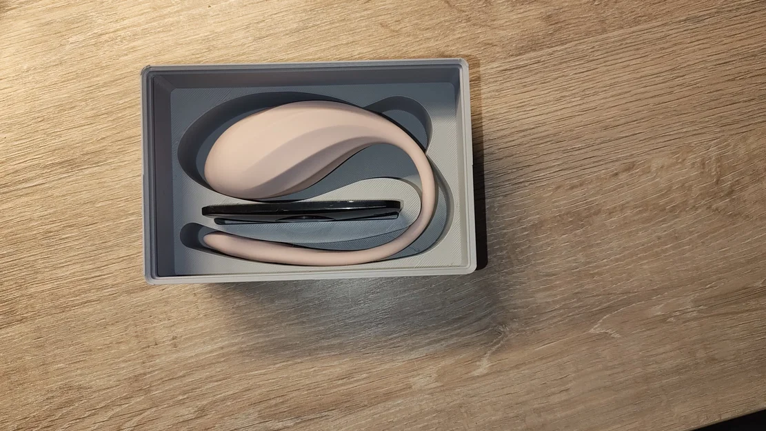Gridfinity Satisfyer Petal – Khay lưu trữ 3x2x8 kèm chỗ để remote - Image 2