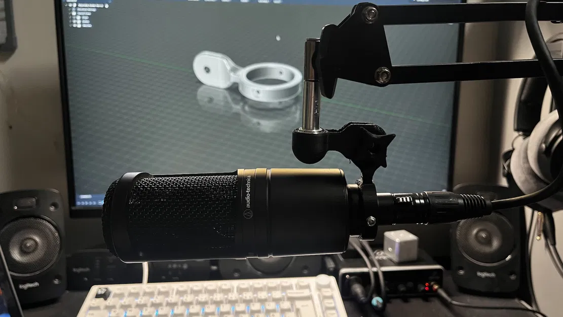 Giá đỡ micro Audio Technica AT2020 in 3D - Image 1