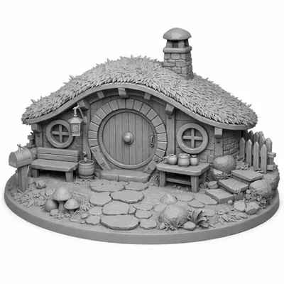 Mô hình Nhà Hobbit Bag End (Chúa Tể Những Chiếc Nhẫn - LOTR, The Shire)