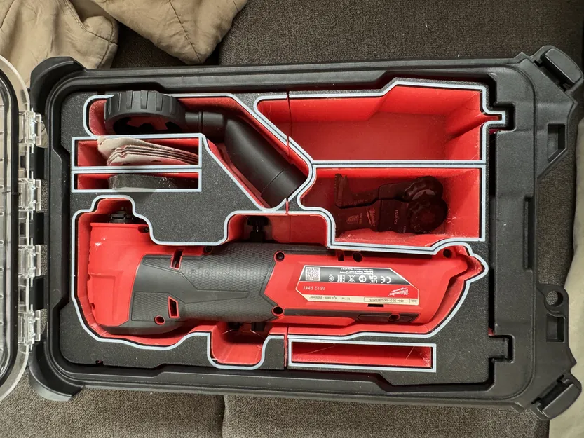 Khay insert Packout cho Milwaukee M12 FMT multitool - Image 1