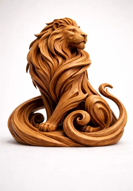 Lion 3d Modell (Mẫu 3D Sư Tử) - Image 1