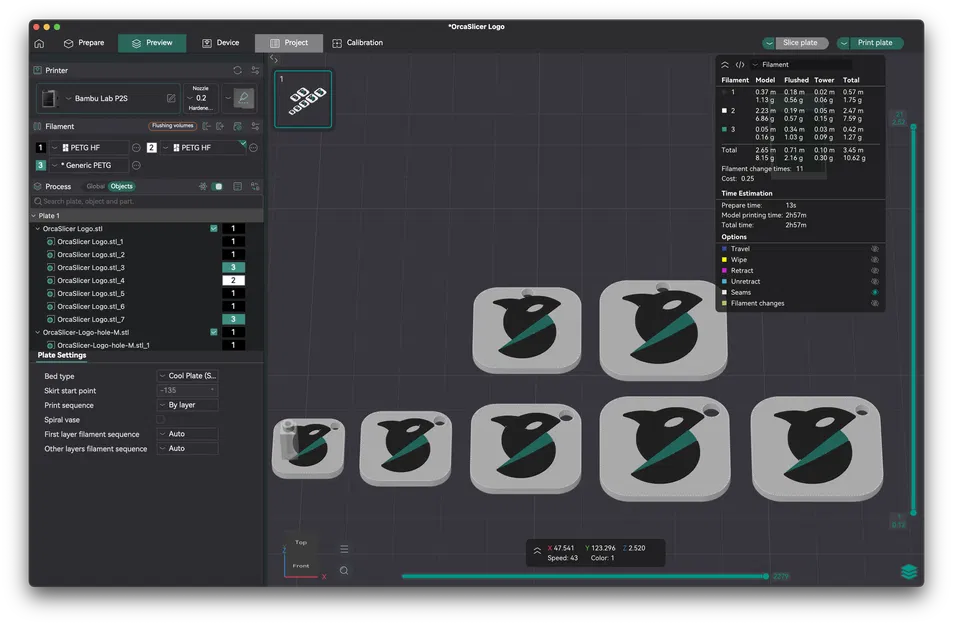 Móc Khóa Logo OrcaSlicer - Image 2