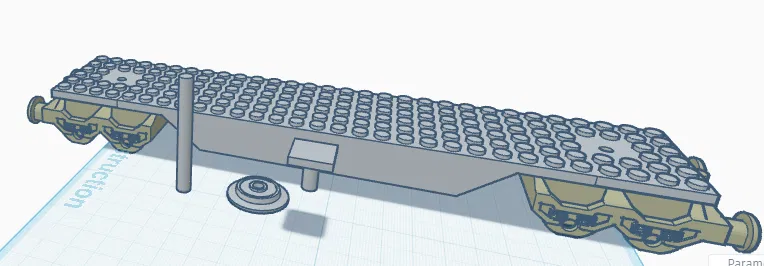 Toa tàu tương thích LEGO 30 studs, double bogie (bogey) - Image 1