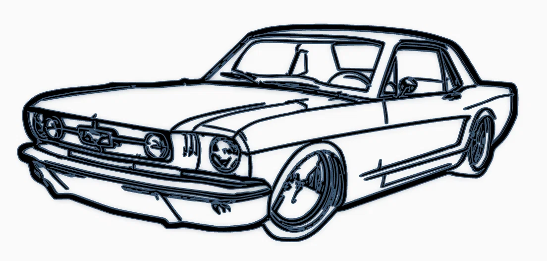 Tranh treo tường xe cổ (old car wall art) - Image 1