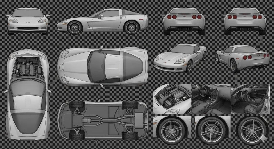 Mô hình Corvette C6 - Image 1