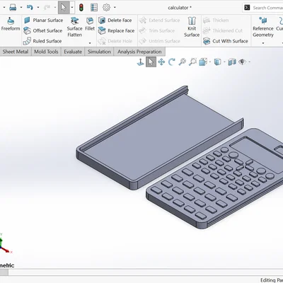 Máy tính (Calculator) – Mẫu 3D