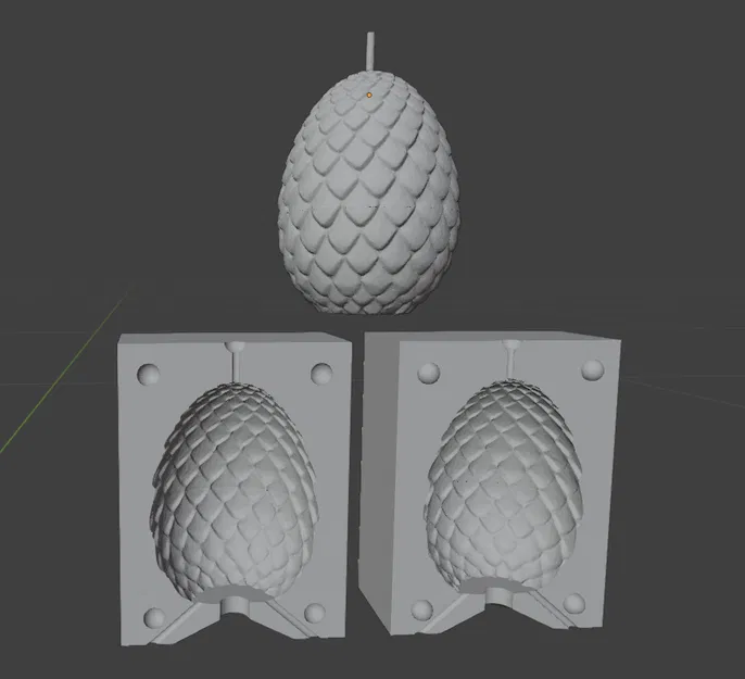 Khuôn trứng rồng làm xà phòng/nến (Dragon egg mold soap/candlle) - Image 2