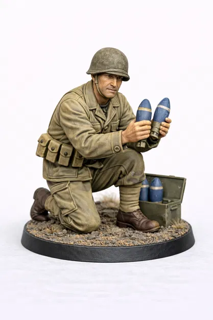 Đơn vị yểm trợ cối WW2 Mỹ cho Bolt Action - Image 1