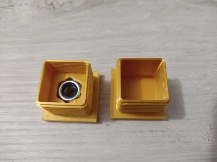 Nắp bịt ống vuông 30x30 (30x30 Square Tube end Cap) - Image 2