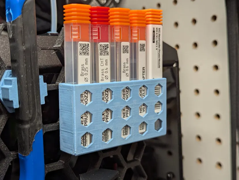Khay treo nozzle Prusa Nextruder cho Honeycomb Storage Wall (HSW) - Image 1