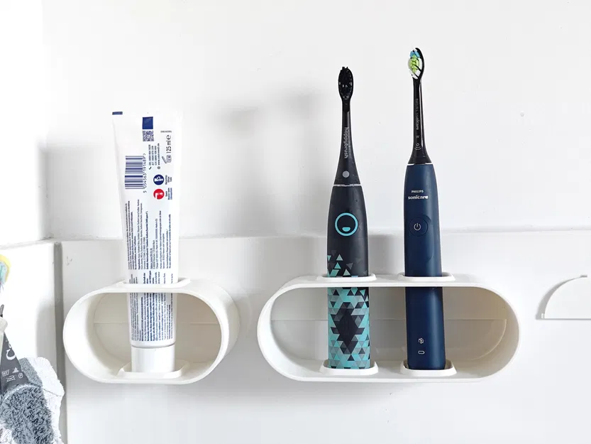 Kệ kem đánh răng V2 (remix từ kệ bàn chải điện) - backplate tháo rời - Image 6