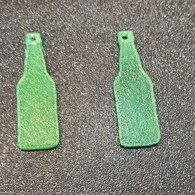 Móc khóa chai bia - beer bottle keychain (přívěšek na klíče pivní láhev)