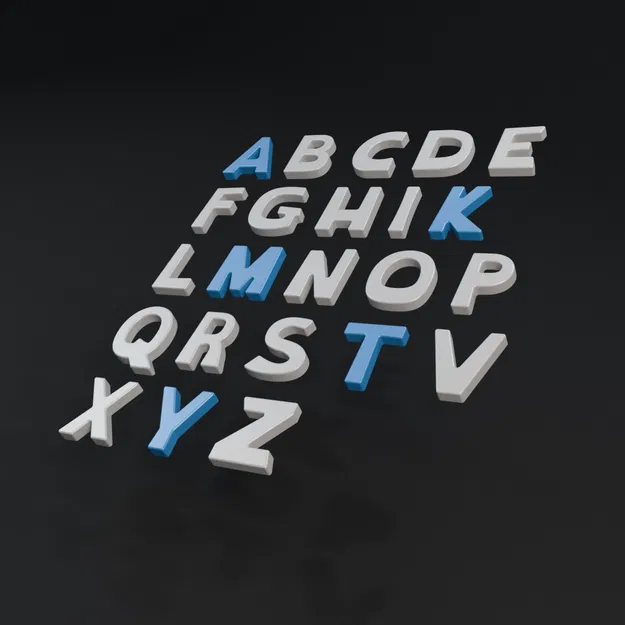 Bộ chữ thân thiện với dyslexia (30 mm) - Image 1