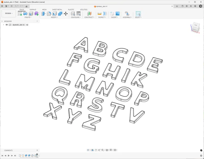 Bộ chữ thân thiện với dyslexia (30 mm) - Image 2