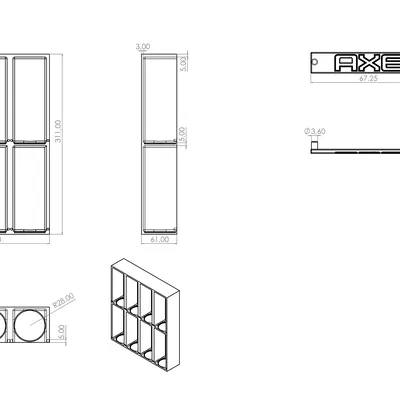 Kệ trưng bày AXE Deodorant (AXE Deodorant Stand)