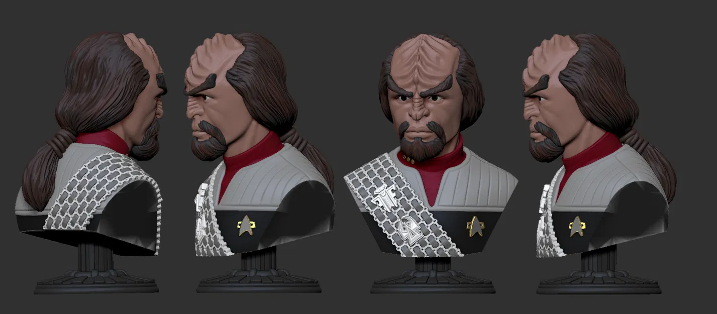 Tượng bán thân Worf (Worf bust) - Image 3