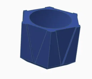 Khuôn Chậu Hình Học Hiện Đại – Thiết Kế 3 Mảnh In Không Cần Support - Image 3