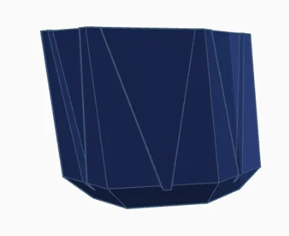 Khuôn Chậu Hình Học Hiện Đại – Thiết Kế 3 Mảnh In Không Cần Support - Image 4