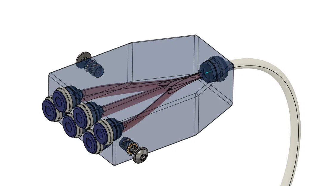 Hub / Merger Filament 6 vào 1 (6 to 1 Filament Hub / Merger) - Image 5