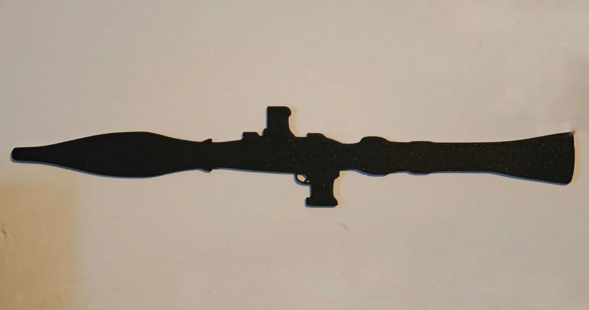 Shadow Rocket Launcher – Bóng đổ 3D tối giản treo tường - Image 1