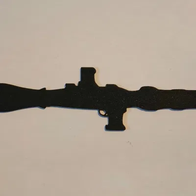 Shadow Rocket Launcher – Bóng đổ 3D tối giản treo tường