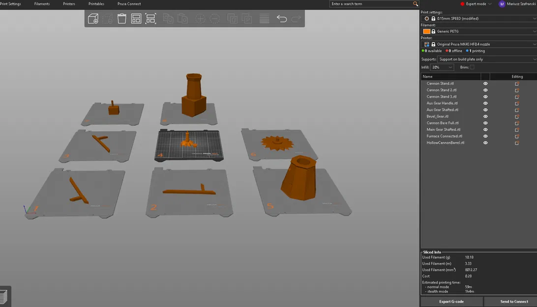 Dwarf Multi Cannon (Cannon OSRS) - Mô hình đồ chơi để bàn - Image 5