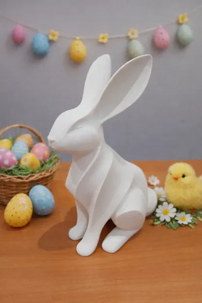 Modern Easter Bunny – Thỏ Easter hiện đại để in 3D - Image 1