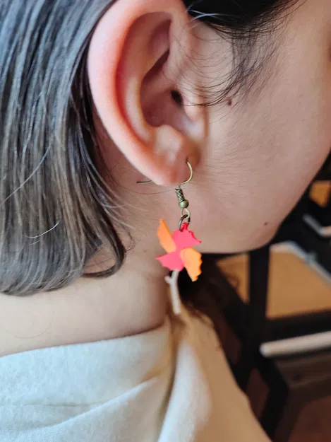 Bông tai Chong chóng Kolog/Korok (Korok Pinwheel earrings) - Image 3
