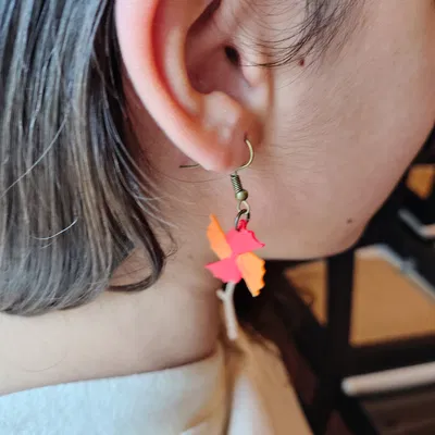 Bông tai Chong chóng Kolog/Korok (Korok Pinwheel earrings)