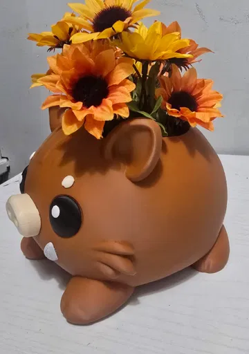 Chậu sen đá & Organizer bàn làm việc Heo Rừng Con Chibi (Nhiều phần, không AMS) - Image 2