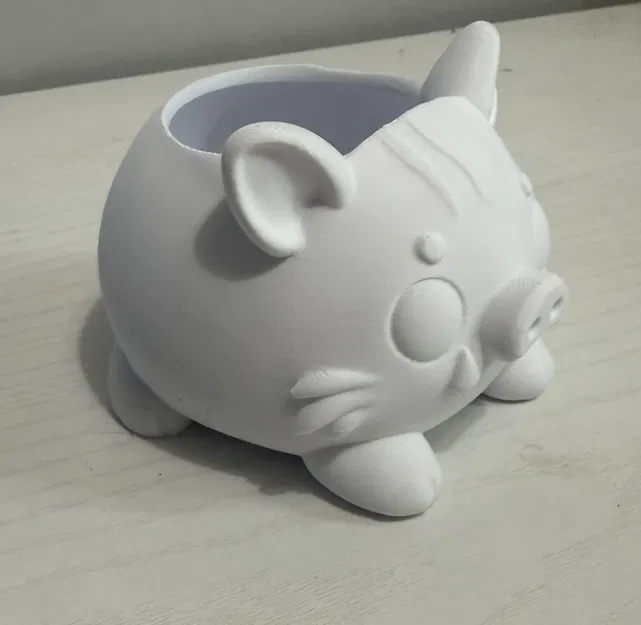 Chậu sen đá & Organizer bàn làm việc Heo Rừng Con Chibi (Nhiều phần, không AMS) - Image 4