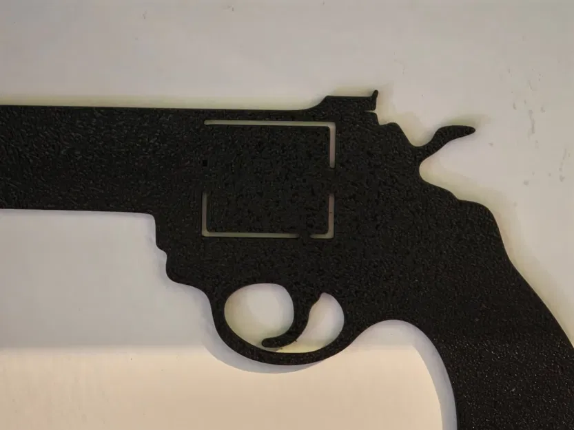 Shadow Revolver – Trang trí tường bóng đổ 3D tối giản - Image 1