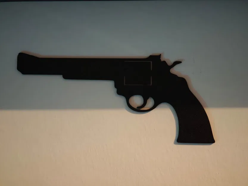 Shadow Revolver – Trang trí tường bóng đổ 3D tối giản - Image 2