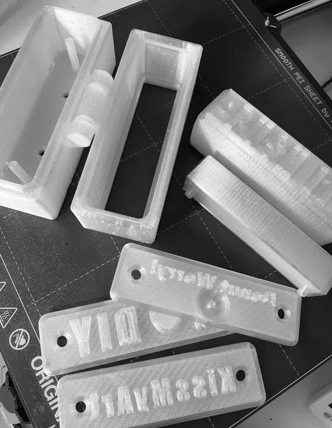 Khuôn Mini Modular bản lề Print-in-place kèm piston cho nhãn 3x10cm - Image 2