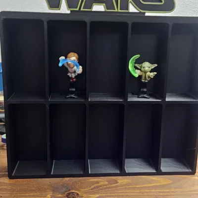 Kệ trưng bày figure Kinder Egg phong cách Star Wars – Organizer in 3D