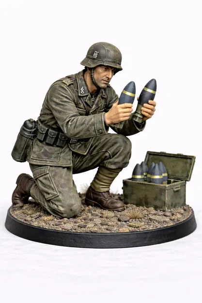 Đơn vị Hỗ trợ Cối Đức WW2 (Bolt Action) 28mm - Image 1