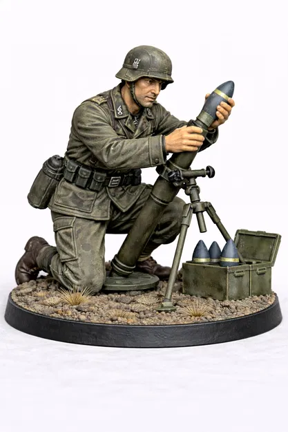 Cối Đức WW2 cho Bolt Action (28mm) - Image 1