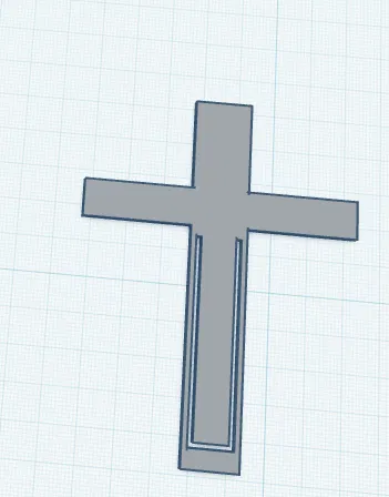Bookmark hình cây thánh giá (Cross Bookmark) in 3D - Image 1