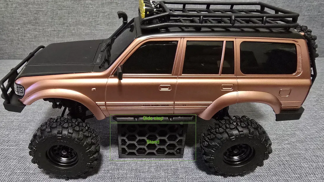 Vè trong FMS FCX18 LC80 (Inner Fenders) kèm bậc hông & chân đế trưng bày - Image 1