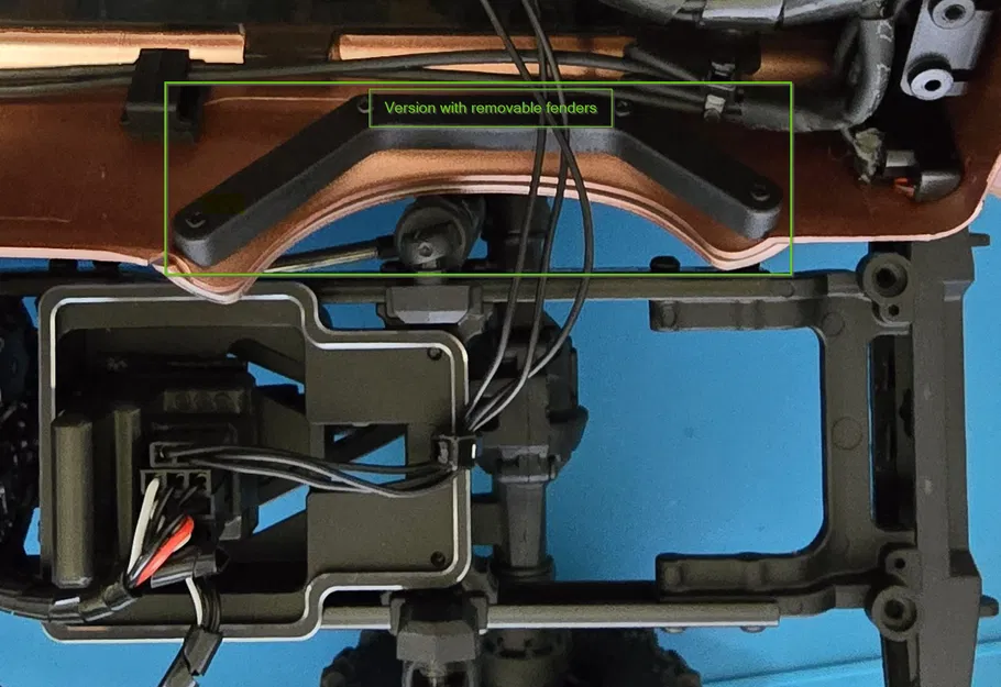 Vè trong FMS FCX18 LC80 (Inner Fenders) kèm bậc hông & chân đế trưng bày - Image 2