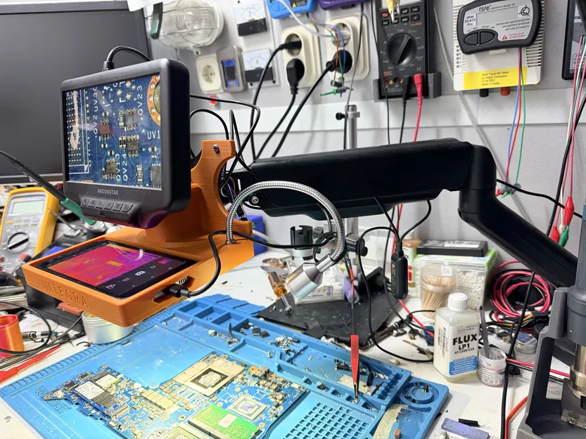 Vesa Mount 100x100 cho Andonstar AD407 Pro + S62 (camera nhiệt) WIP - Image 1